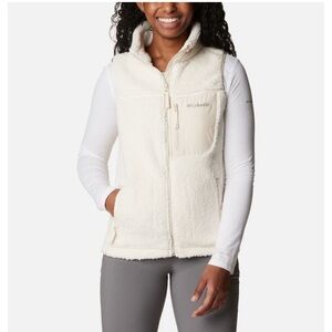 Columbia Sherpa Vest Size XS Cream